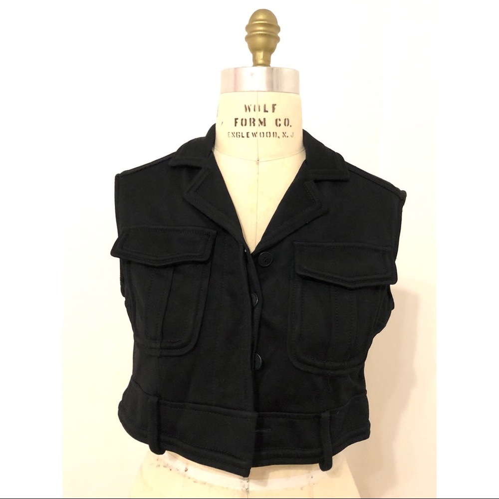 Balenciaga Paris Vest Mid 2000’s Black Sz 36